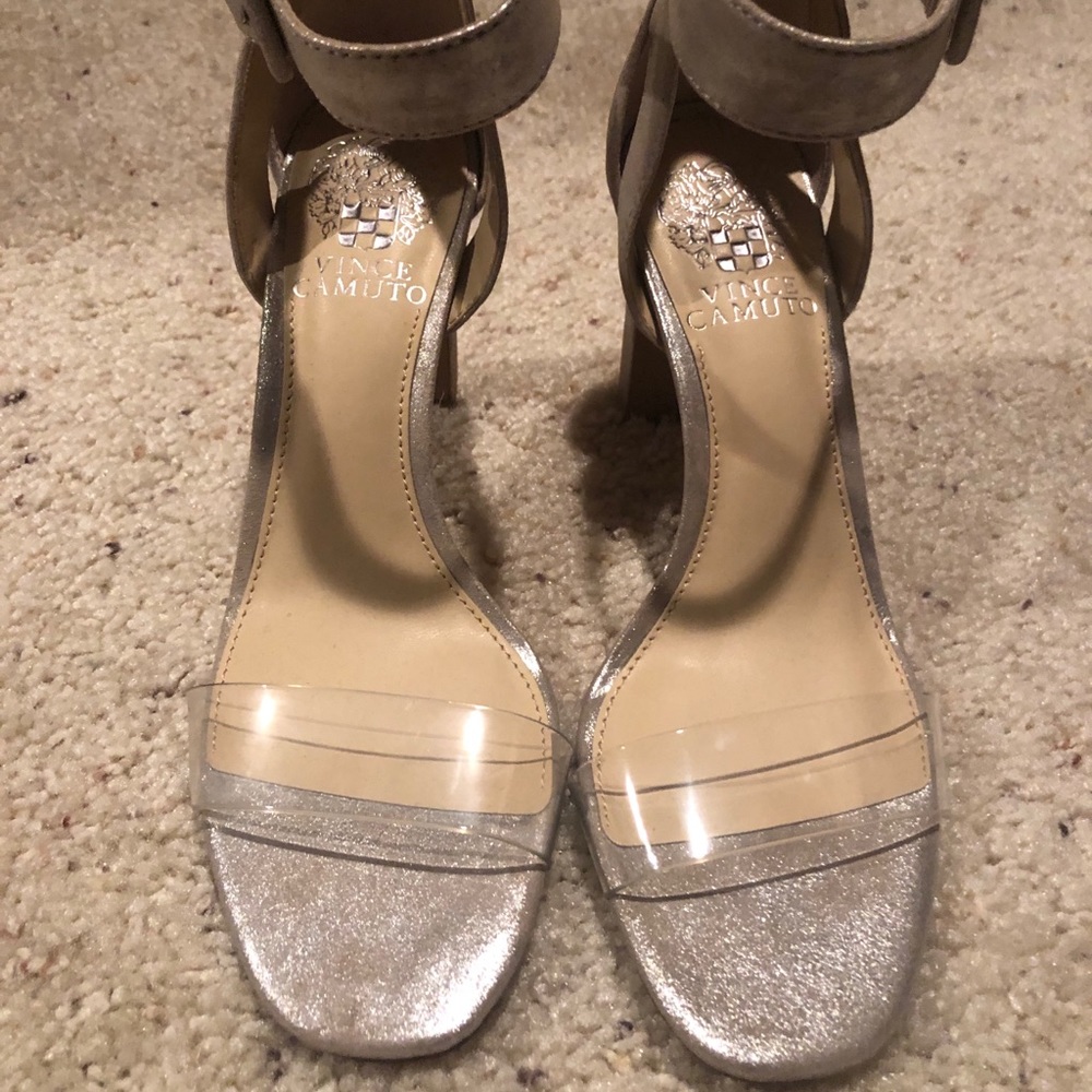 Vince Camuto Silver Chunky Heel